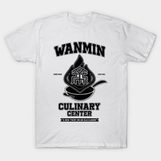 Genshin Impact Wanmin Culinary Center- Black T-Shirt